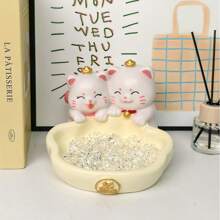 Adorable Cat Shaped Jewelry Tray - Ideal For Home & Garden Decor, Can Store Jewelry, Necklaces, Rings, Candy, Multipurpose Storage Organizer, Summer Storage Gift