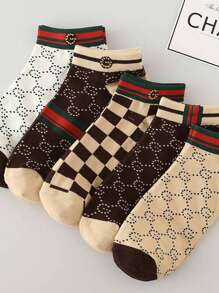 1/5/10/15/20 Pairs Women&Men French Style Ankle Socks, Summer Thin Breathable Ins Luxury Casual Boat Socks, Fashionable & Versatile Lightweight Summer Socks