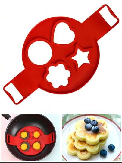 1 pieza Molde para huevos con forma geométrica de silicona