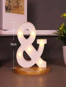 1pc 16cm Illuminated Letter Light, LED Alphabet Light, Glowing Letters, 26 Letters And 10 Numbers, Suitable For Various Occasions Like Parties, Proposals, Birthdays, Etc. - Warm white light - View 19