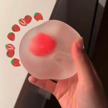 新款草莓麻糬挤压玩具抗压发泄玩具回弹塑形挤压减压 - 彩色 - 查看 1