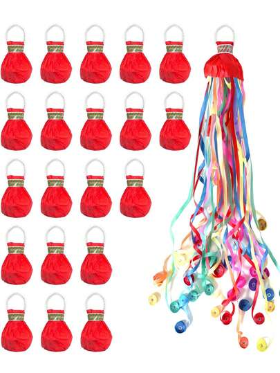 1 件彩带，手抛彩带，干净整洁的五彩纸屑状飘带，适用于庆祝生日、求婚、婚礼、毕业派对、礼物（多色）