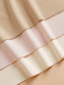 3件套女士春夏冰丝无缝条纹吊带背心，无袖圆领，宽肩带，时尚外套，舒适休闲打底衬衫背心 - 彩色 - 查看 8