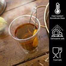 1 chiếc cốc espresso Ý hai lớp, cốc thủy tinh trong suốt, cốc espresso Ý, cốc trà pha lạnh, cốc trà, cốc cocktail whisky, cốc thủy tinh, cốc trà nhỏ chịu nhiệt trong suốt không quai, có thể tái sử dụng, an toàn với máy rửa chén, bền và dễ vệ sinh, thích hợp cho cappuccino, trà, đồ uống có ga, đồ uống nóng và lạnh. - Nhiều màu - Xem 5