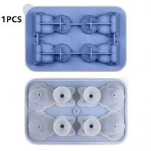 1pc Ice Cube Tray, Silicone Cartoon Cat Ice Pop/Popsicle Mold, Home Ice Cube Maker