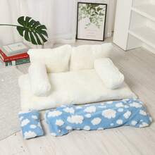 Giường sofa cho chó/mèo có thể giặt được mọi mùa, tổ cho thú cưng/giường ngủ cho mèo và chó - Nhiều màu - Xem 4