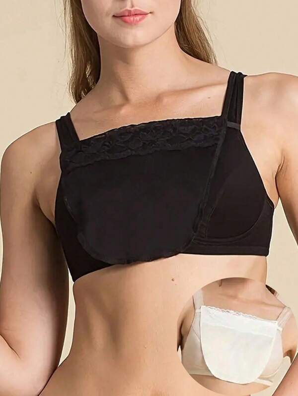 Zomerse naadloze, eendelige strapless anti-reflectie-kunststof met kant en ademende, naadloze zomerbeha voor dames met borstbedekking