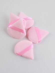 1/3/5/10pcs Black Triangle Makeup Sponge Set, Crystal Velvet Short Pile, Soft & Sticky, Suitable For Makeup, Home Decor, Vanity, Travel, Bedroom And More, Ideal Makeup Accessory