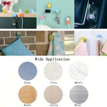 9pcs Hand-Shaped Rubber Hook - A Perfect Little Tool For Organizing Cables And Power Cords! (Random Color) For Office, Dorm And Home Use Cable Organizer