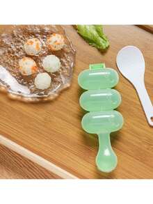 2pcs Onigiri Rice Ball Mold, DIY Sushi Meatball Trio Mold, Shake & Make Rice Balls - Multicolor - View 11