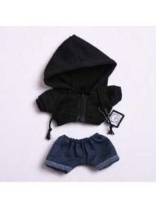 1 件服装 - 牛仔连帽夹克（仅商品本身，不含配饰） - 彩色 - 查看 1