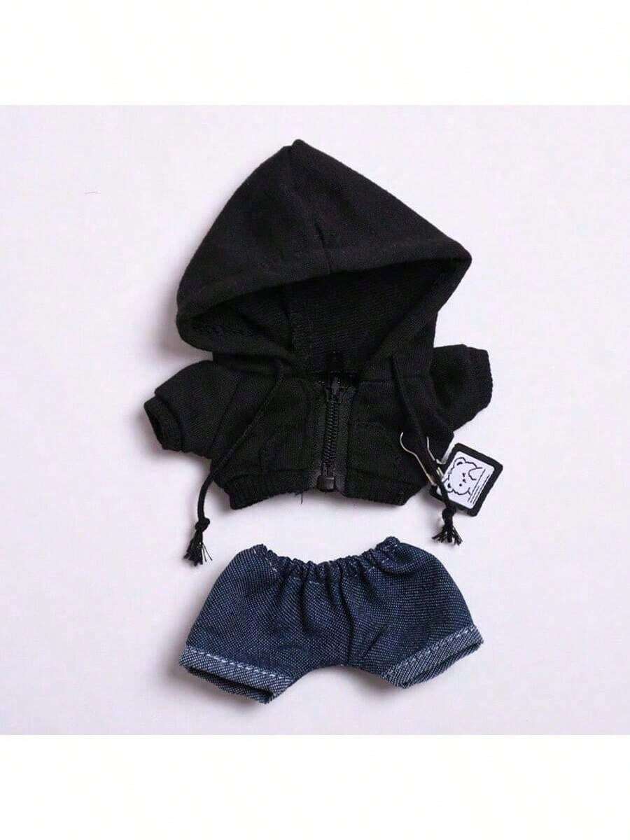 1 件服装 - 牛仔连帽夹克（仅商品本身，不含配饰） - 彩色 - 查看 1