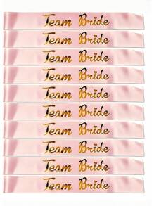 25 Stück/13 Stück Junggesellinnenabschied Party Zubehör Set (1 Stück Braut Schärpe + 10 Stück Brautjungfer Schärpen + 1 Stück Junggesellinnenabschied Schleier + 1 Stück Braut Krone + 10 Stück Brautjungfer Kronen + 2 Stück Junggesellinnenabschied Aufkleber) Junggesellinnenabschied Dekorationen Zubehör