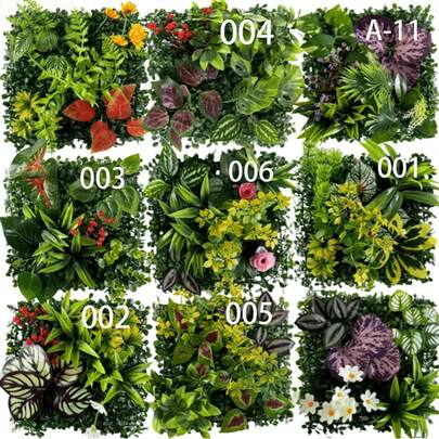 1pc 25cm*25cm/9.84inch*9.84inch Outdoor Decorative Artificial Greenery, Wedding Decor, Home Decor, Wall Decor, Artificial Plant, Grass Mat, Suitable For Wedding, Home, Outdoor Decoration