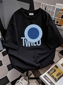180g Pure Cotton TWILO Dance Club Bar Men's Cotton Crew T-Shirt LGBTQ Gay NYC House Music Streetwear Soft Graphic Summer Comfortable Stylish Stretched Print Round Neck Short Sleeve Unisex Versatile Designer Clothes Breathable Fashion Top For Everyday Wear Slightly Casual For Women - Black - View 3