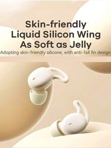 REMAX سماعات أذن بلوتوث لاسلكية، سماعات أذن للنوم، وقت تشغيل 20 ساعة للاستمتاع بليلك، بتحكم لمس، مظهر جميل، سماعة أذن مريحة، سماعات أذن استريو لاسلكية، سماعة أذن صغيرة، خفيفة الوزن بتصميم السيليكون السائل، مناسبة للاستخدام عند النوم، هدية للحبيب/الوالدين (أسود/بيج)