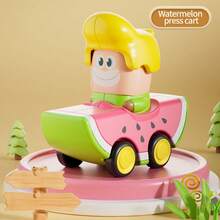 Carrito de muñeca para niños, regalo para niños y niñas de 3+ años, diseño lindo de frutas y verduras, carrito de muñeca con fricción para empujar, carro de muñeca, regalo de cumpleaños para preescolar, juguetes para niños pequeños - Multicolor - Ver 11