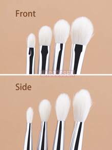4PCS Heart Eyeshadow Blending Brush Makeup Eyeshadow Brush 100% Goat Hair Natural Fluffy Eyeshadow Crease Blending Makeup Brushes