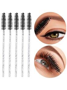 Bộ 100/50 cọ chuốt mi pha lê đen, cọ chuốt mascara, cọ chuốt mi dùng một lần màu đen, dụng cụ nối mi, cọ trang điểm, cọ trang điểm không mùi, dùng cho nối mi. - Nhiều màu - Xem 9