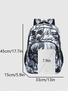 Reinforced Waterproof Large Capacity Bag, College Students Schoolbag, Going Out Computer Backpack, Casual Travel Backpack School Bag For College Bag For School - Black - View 3