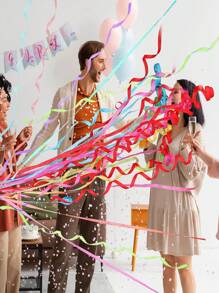 1pc Streamers, Hand-Throw Streamers, Clean And Non-Messy Confetti-Like Paper Flutter Ribbons For Celebrating Birthday, Proposal, Wedding, Graduation Party, Gift (Multi-Color)