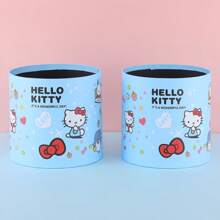 Sanrio Caixa de Presente em Formato de Balde de Abraço Buquê de Lanche Hello Kitty Cartoon, Material de Embalagem para Presente de Aniversário Rosa Fofo de Menina, Caixa Surpresa Multifuncional Reutilizável de Armazenamento, Material Decorativo Essencial para Festas de Festival