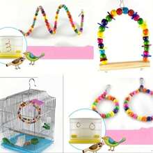 100/200/300/500pcs Colorful Wooden Beads, Round Craft Beads, Natural Wood Beads, Christmas Gift
