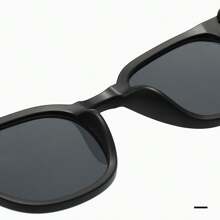 1 pieza de gafas de moda unisex con marco cuadrado y pieza contigua de medidor con acabado de plata