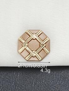 6 件/包复古风格金属纽扣，女士外套粗花呢纽扣，手工艺品，缝纫用品，各种尺寸 - 彩色 - 查看 19