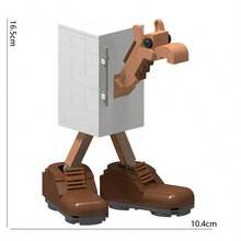 Tungtungtung Sahur, Bombardiro Crocodile, Tralalero Tralala, Lilililalila, Brr Brr Patapim, Shimpanzinni Bananini, Bombombini Guzini, AI Generated Animals, Abstract Animals, Wooden Building Block Figurines, Animal Wooden Blocks, Birthday Gift, Collectible Decor - Multicolor - View 10