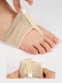 1 Pair New Ladies Ballet/Belly Dance Foot Forefoot Sleeve, Toe Socks For Dance, Skin Color - Black - Apricot - View 4