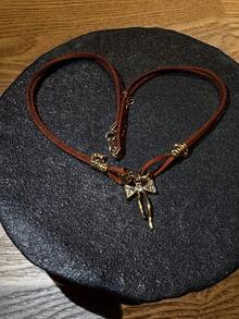 New Vintage American Style Layered Necklace, Classic Collar Bone Chain, Popular Sweet & Chic Sweater Accessory - Butterfly - View 6
