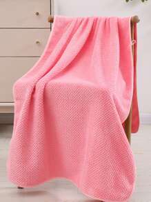 Solid Color Pineapple Jacquard Extra Large Bath Towel, Absorbent Bathroom Towel For Home, Dorm, Hotel,School,Back To School,Travel,Travel Essentials,Home Essentials,Towel,Skin Care