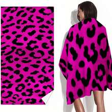 1pc Pink Leopard Print Beach Towel - Extra Large, Super Soft, Quick-Dry, Ultra-Fine Fiber Towel, Suitable For Beach, Pool, Bathroom - Versatile Summer Essential, Beach Blanket, Pool Accessory, Lightweight Fabric Travel Essentials Travel Accessories Beach Essentials - Multicolor - View 3