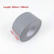 1 pieza Cinta selladora blanca para baño y cocina, cinta selladora impermeable anti-moho, previene la humedad y el moho, pegatina decorativa para juntas de bordes de baño y inodoro