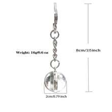 Conjunto Completo dos 12 Signos do Zodíaco, Chaveiro Anime Luminoso, Acessório de Moda Unissex, Estilo Minimalista Transparente de Vidro, Adequado para Festa de Aniversário, Presentes de Feriado