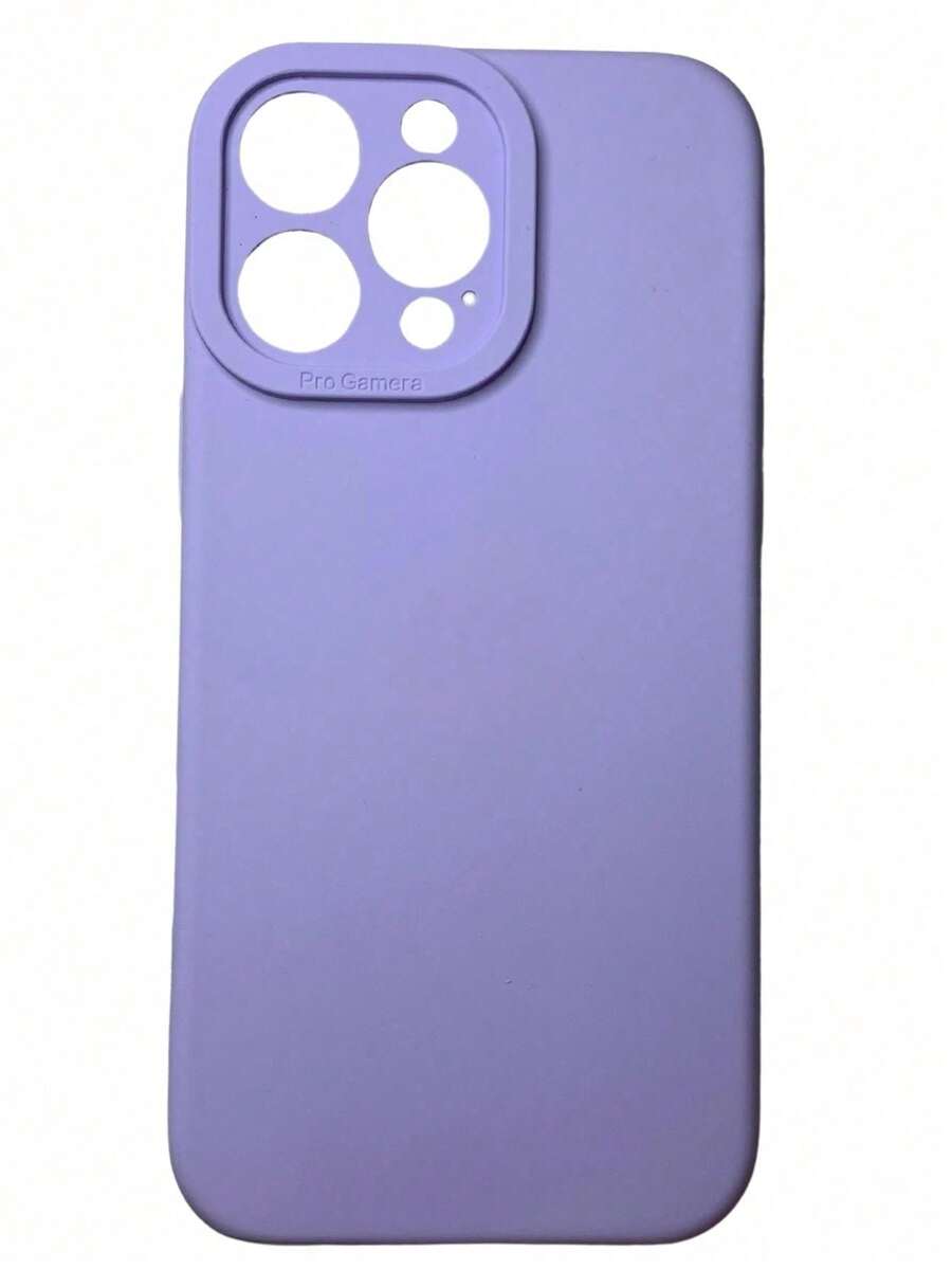 Case Cover Silicone Velvety Rubber With Closed Camera Square High Relief For Cell Phone 16 Pro Max Brown, Green, Orange, Red, Assorted Colors - Dusty Purple - View 1