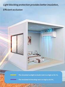 Winter Warm Curtains, Insulated Windproof Sealed Windows, Cold Proof And Insulated, Screen Windows,Shading, Sound Insulation - White - View 8