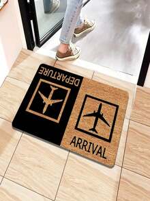 1/2 Pcs Jet Plane Takeoff & Landing Anti-Slip Doormat, Suitable For Entryway, Door Mat, Kitchen And Bathroom Home Decor - Kitchen Rug Set, Rectangular Rug, Home Decor - Multicolor - View 17