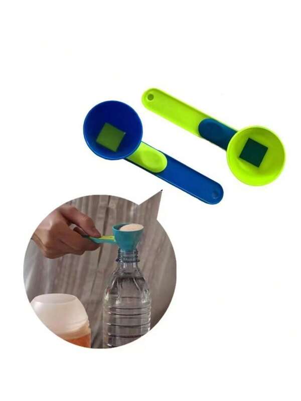 1/2 Anti Leakage Spoon Spoon - ABS Material - Protein Powder Sliding Leakage Spoon Powder Seasoning Spoon Separation Leakage Spoon For Protein Powder, Coffee, Seasoning, Perfect Powder Separation Spoon