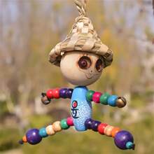 100/200/300/500pcs Colorful Wooden Beads, Round Craft Beads, Natural Wood Beads, Christmas Gift