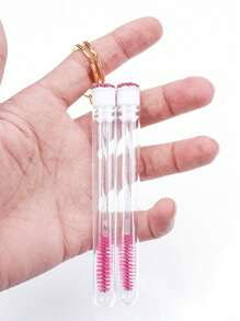 1pc Keychain Design Eyelash Brush With Tube