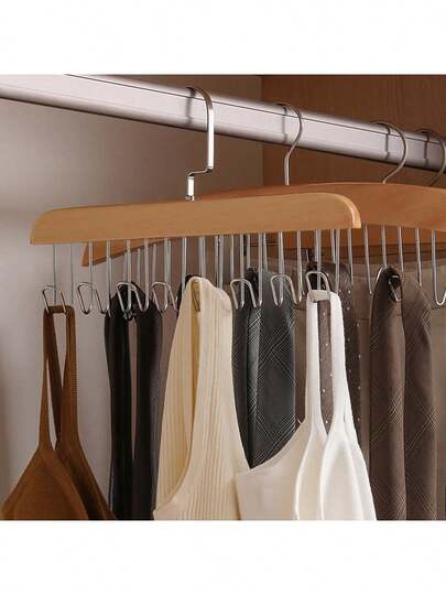 2件装多功能可拆卸衣架，适用于文胸和吊带背心收纳，无缝晾衣架，春季简约风，夏季上衣收纳方案，节省空间的衣橱文胸和吊带背心晾晒架，可拆卸可重复使用，轻便易携，是居家洗衣和衣橱装饰的理想之选，易于使用和维护。