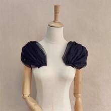 新娘袖可拆卸肩带露肩袖女式婚纱礼服配饰多色亮色 - 彩色 - 查看 9