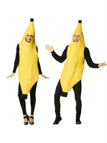 1pc Funny Banana Costume, Suitable For Cosplay, Performance, Party, Masquerade'