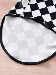 1pc Rhombus Pattern Cap Sleeve Pet Clothes, Outfit For Cats & Dogs