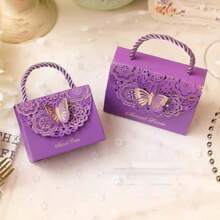 10 pezzi Scatoline regalo a forma di farfalla vuota, scatole per bomboniere per matrimoni, adatte per regali di nozze, eleganti bomboniere per damigelle e feste, perfette per addii al nubilato e occasioni speciali