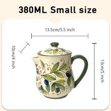 Dispenser per olio d'oliva da 700ml, in ceramica con rilievi sottovernice, contenitore per olio e aceto, accessorio da cucina per conservazione e dispensazione di condimenti e olio