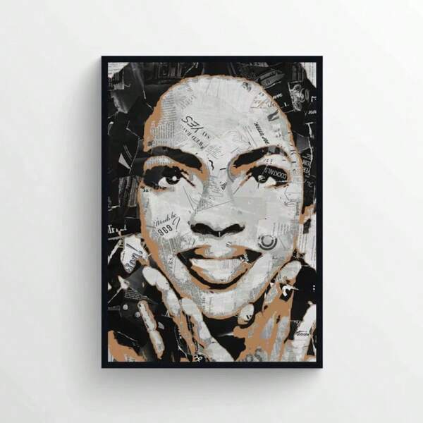 1 Pc Lauryn Hill Collage Poster [DIGITAL DOWNLOAD] - Home Decor|Wall Art|Hip Hop/Rap Music|Artist Poster|The Miseducation Of Lauryn Hill Poster,Unframed