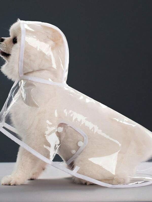 Capa de chuva transparente para cães grandes, roupas impermeáveis e à prova de vento para animais de estimação, atacado direto da fábrica